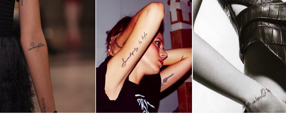Danish model, Freja Beha Erichsen's tattoos: